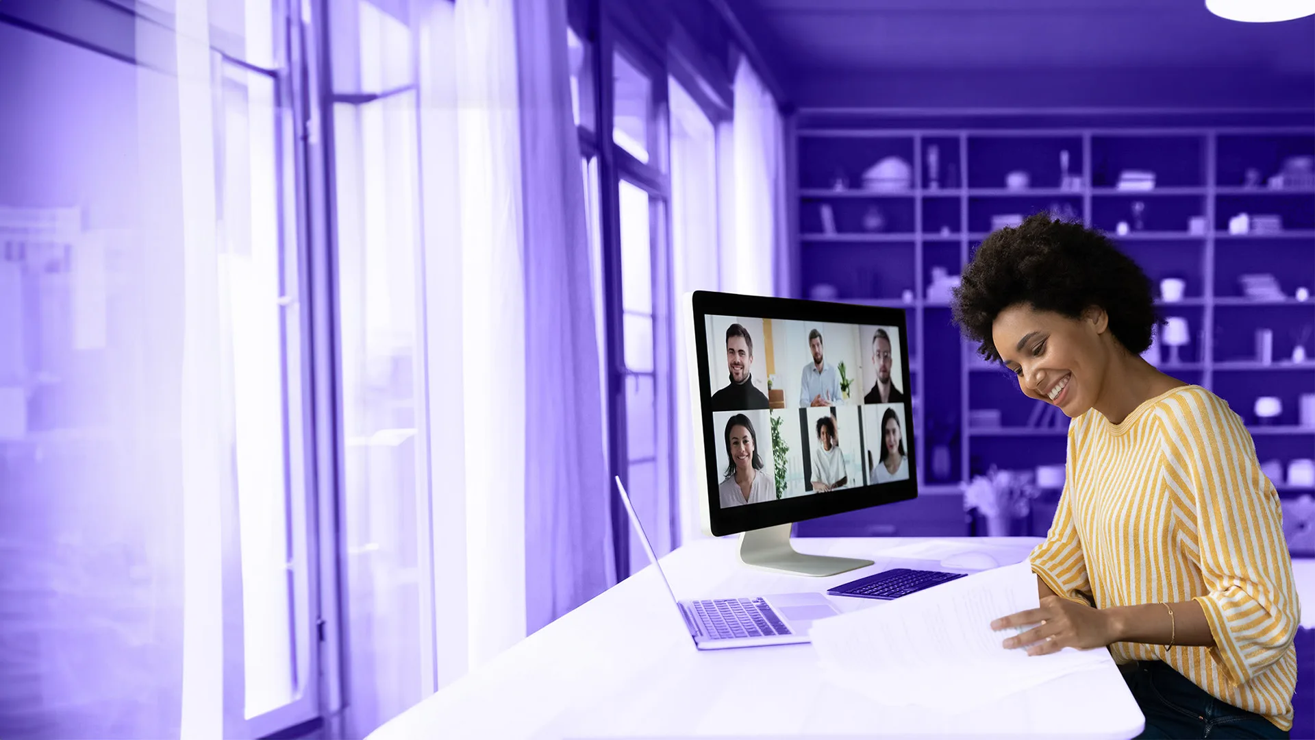 lady-curly-hair-video-call-extended-lavender-1
