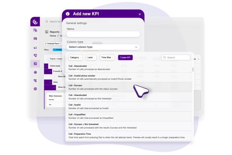Custom kpis and report builder ls