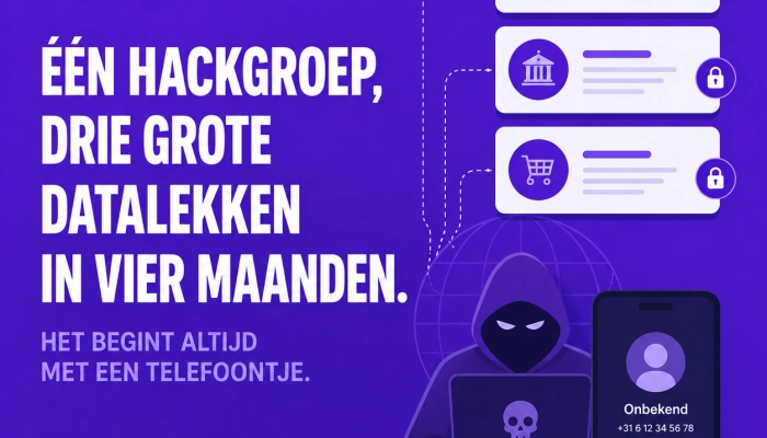 Eén hackgroep, drie grote datalekken in vier maanden. Het begint altijd met een telefoontje.