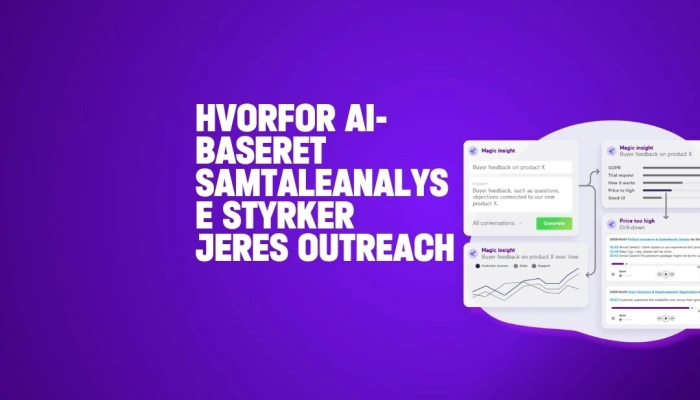 Hvorfor AI-baseret samtaleanalyse styrker jeres outreach