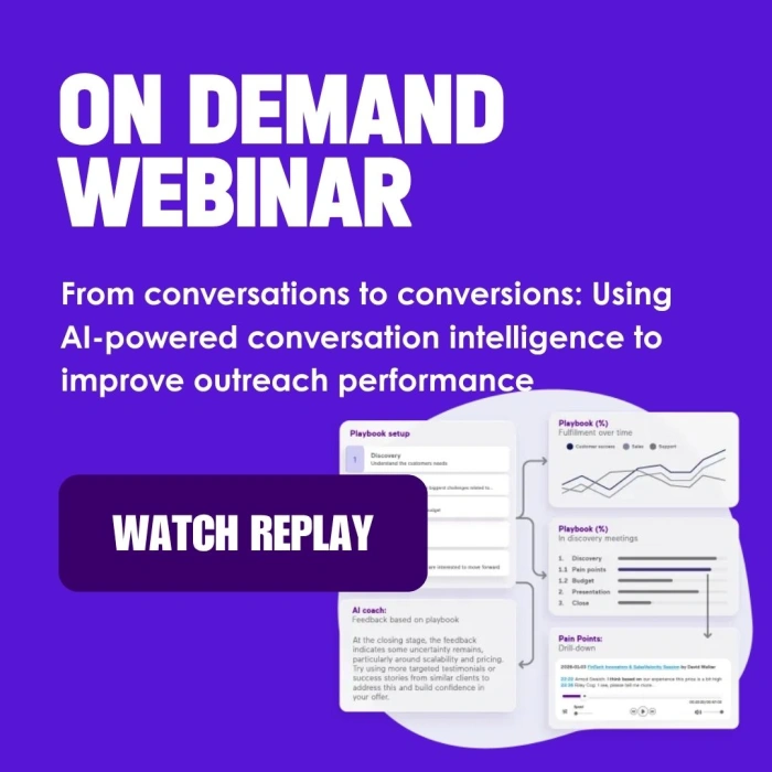 On demand webinar: Using AI powered conversation intelligence to improve performance