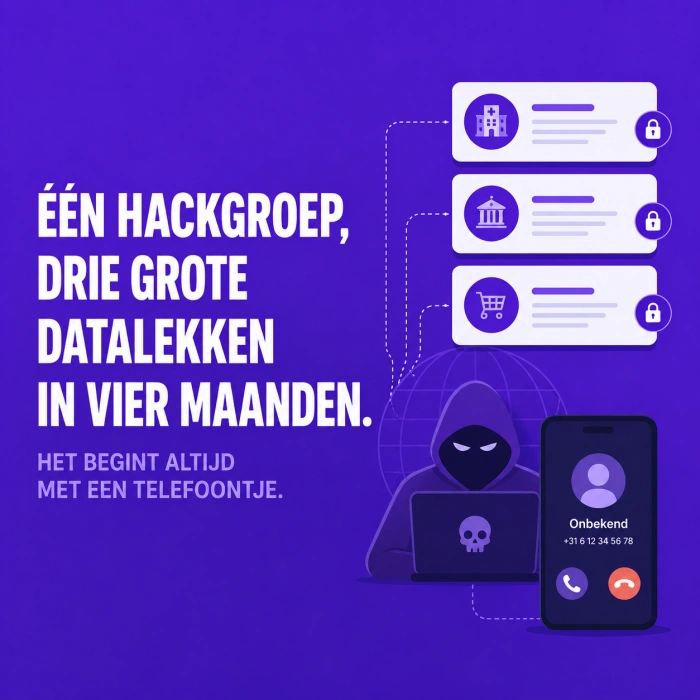 Eén hackgroep, drie grote datalekken in vier maanden. Het begint altijd met een telefoontje.