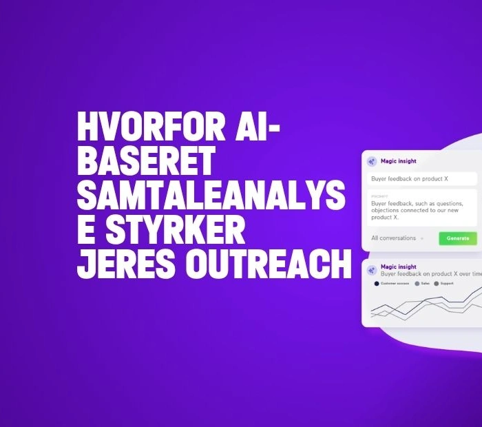 Hvorfor AI-baseret samtaleanalyse styrker jeres outreach