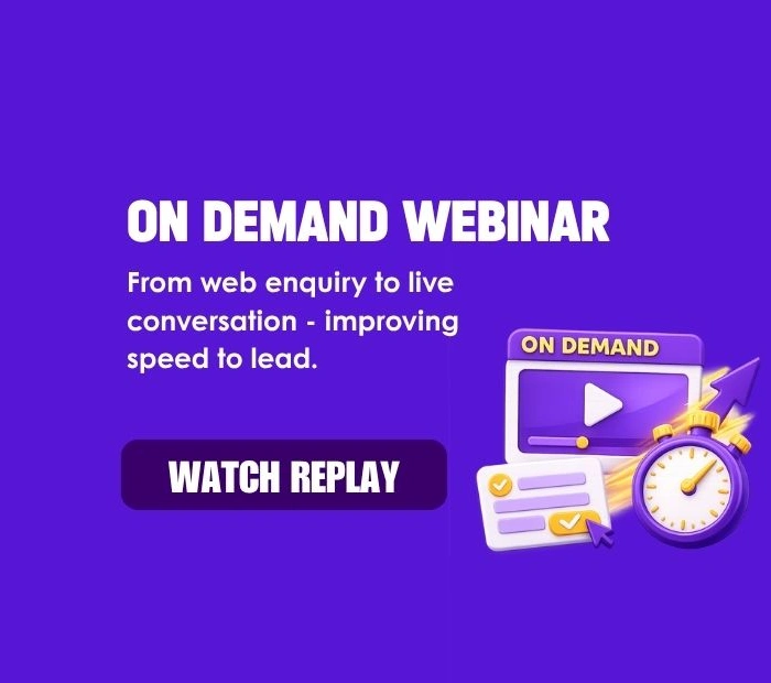 On demand webinar - Speed to lead: from web enquiry to live conversation